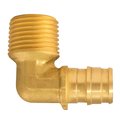 Apollo PEX-A 1/2 in. Expansion PEX in to X 1/2 in. D MNPT Brass 90 Degree Elbow EPXME1212